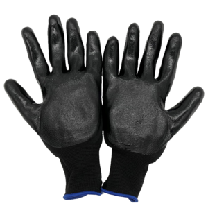 GR Supply LATEX COATED STRING KNIT Safety Work Gloves, 12 Pairs Working Gloves with Grip, One Dozen Bulk Pack, Black, X-Large Size (12 Pairs XL)