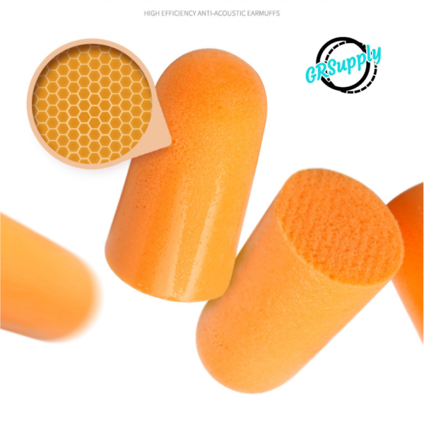 GR Supply Soft Foam Ear Plugs, Comfortable Ear Plugs For Sleeping