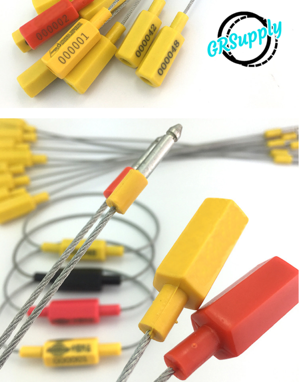 PullTight Steel Security Cable Wire Seals Numbered AntiTamper